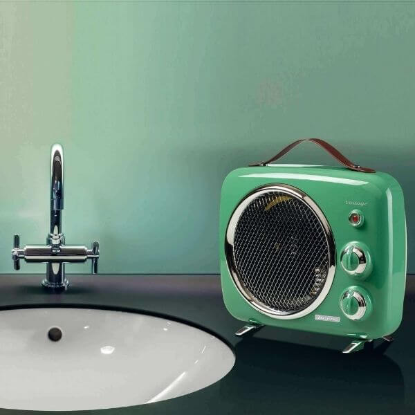 termoventilatore vintage verde