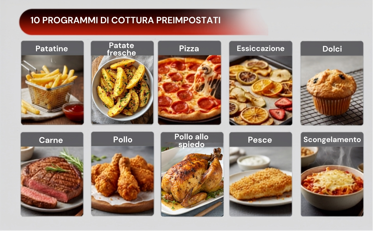 programmi friggitrice ad aria ariete